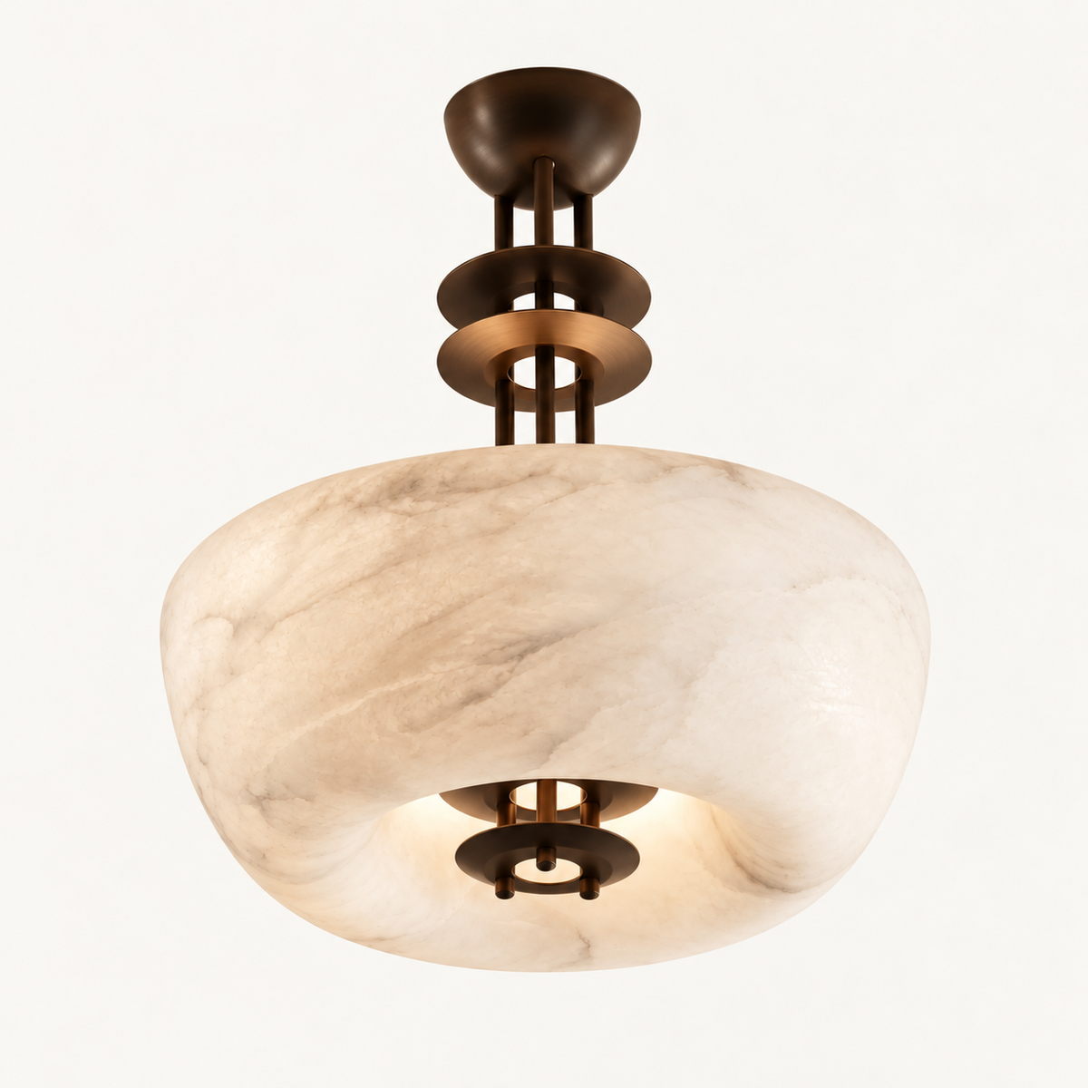 Coppa - alabaster bowl with short suspension
