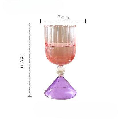 Glas met schelpreliëf - model B-1 - oorspronkelijke productfoto
