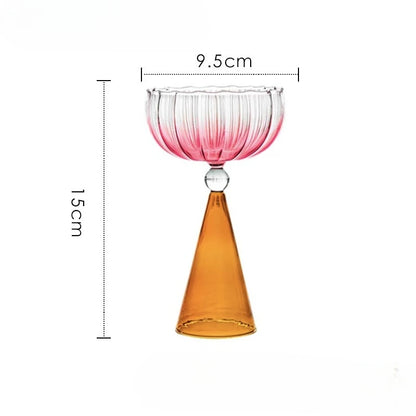 Glass with shell relief - model E - original product photo