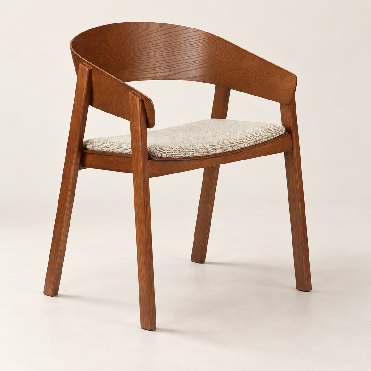 Edo houten armstoel - Roodachtig - productfoto