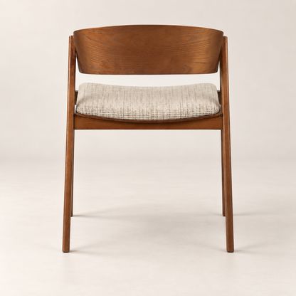 Edo houten armstoel - Roodachtig - productfoto