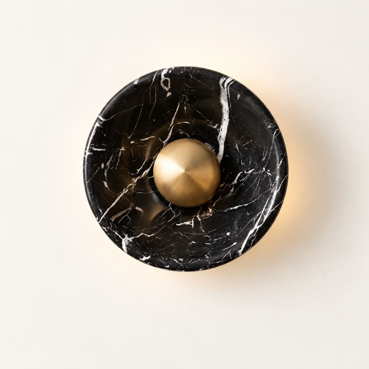Conca - marmeren komvormige wandlamp - hoofdfoto