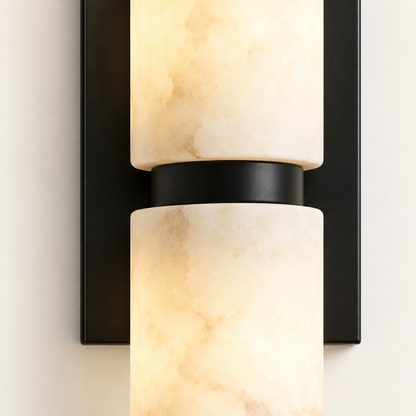 Segmento - wandlamp met gesegmenteerde cilinder - detail