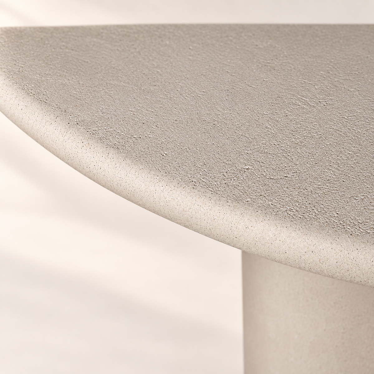 Scandi microcement dining table - Natural - product photo 2