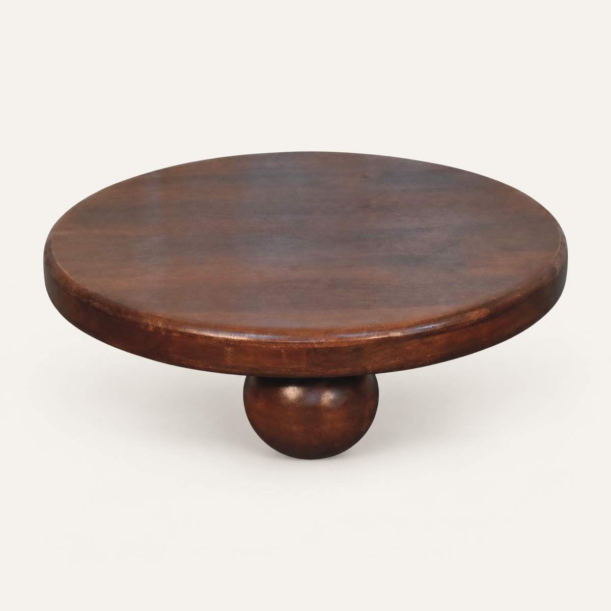 Luma - salontafel van mangohout - schuin bovenaanzicht