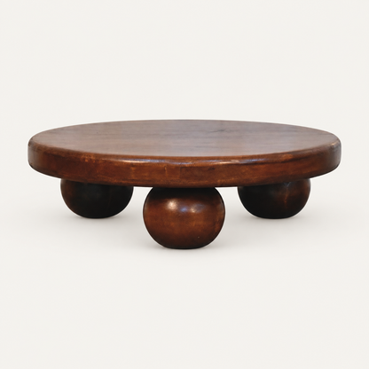 Luma - salontafel van mangohout - vooraanzicht