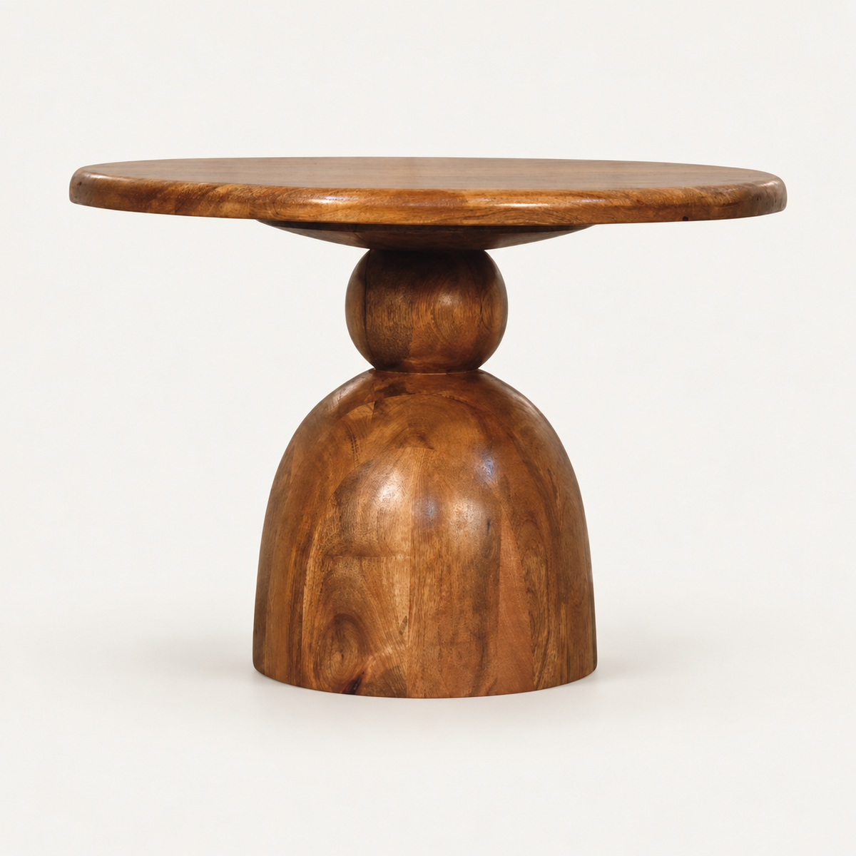 Orbe - coffee table with sculptural base - front view