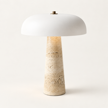 TOVA - lampe de table avec pied en travertin